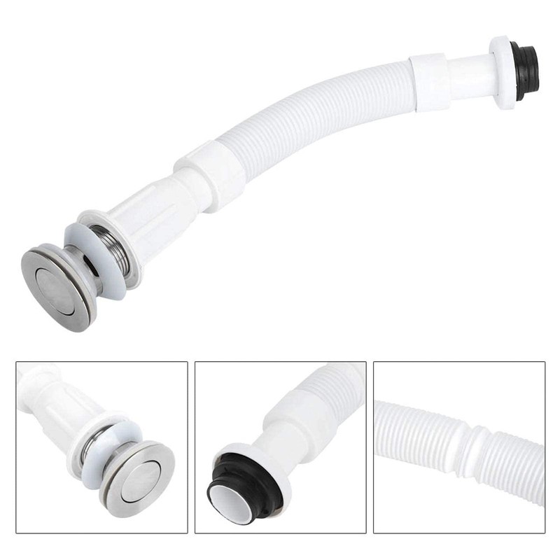 37mm Flexible Drain Pipe Odor‑Proof S Bend Water Down‑Flow Pipe
