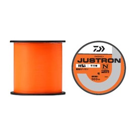 DAIWA Justron Bobbin/Nylon Line, Main Line, Hot Orange, No. 2, 546.8 yd (500 m)
