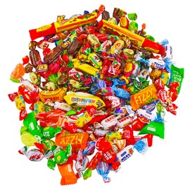 Sweet Candy Mix Gift Bag - Russian & Ukrainian Candy Mix - Assortment Chocolate and Caramel Party Candy Mix of Eastern European Confectionery – Variety of Russian & Ukrainian Candy by the Pound (1.4kg / 3 lbs)