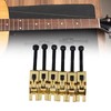 6Pcs Electric Guitar Bridge Saddle Double Locking Tremolo Metal Roller