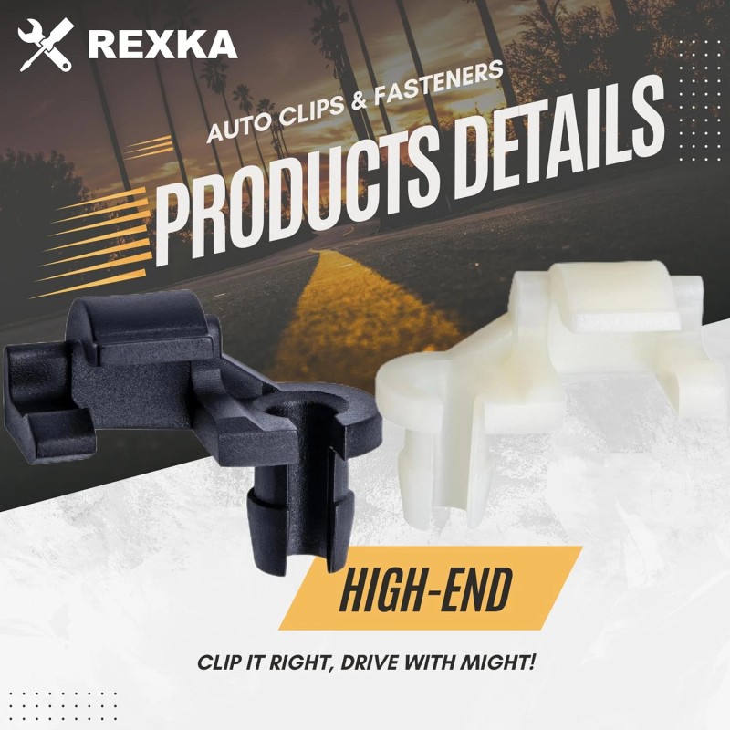 Yongtao 10-Set Door Handle Lock Rod Hood Latch Push Clip