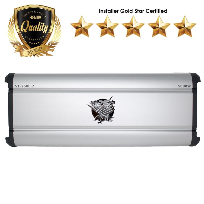 SoundXtreme Car Amplifiers ST-2500.2 5000W 2 Channels Class AB MOSFET