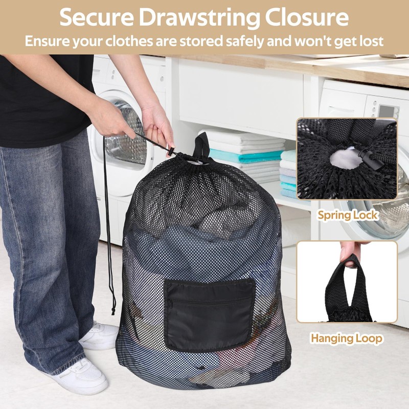 OTraki Mesh Laundry Bag 36 x 28 Inch Extra Large