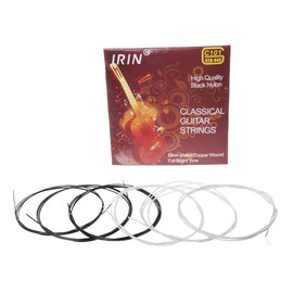 JOYKK 6 Pieces / Set C101 Classical Guitar Strings Black Nylon Fibre Silver Plated String - Black, Silver