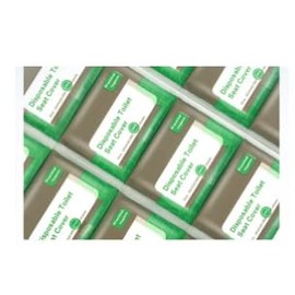 Toilet Seat Covers Disposable, 50-Count Flushable Paper Travel Toilet Seat Covers for Adults and Kids Potty Training, Great Biodegrable Accessories for Public Restrooms, Airplane, Camping