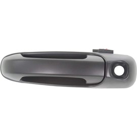 KarParts360 for Dodge Ram 1500 Exterior Door Handle 2002-2008 Driver Side Front, Smooth Black | with Key Hole | Trim: All Submodels