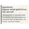 Suzie's Organic Brown Rice Cake Thins|12 Pack|Lightly Salted Low Sodium|USDA