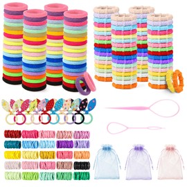 1425Pcs Baby Hair Ties, No Damage Elastic Rubber Bands, Multicolor