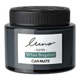 Carmate G1751 Car Deodorizing Air Freshener, Luno Homme Gel Stand-type, White Bergamot, 2.1 oz (60 g)