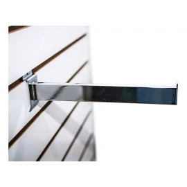 Exhivit  Mensula Colgador Recto,panel Ranurado Exhibipanel 30cm 4pz