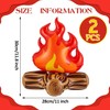 BLMHTWO Pack of 2 Inflatable Campfires, 30 cm Inflatable Fire