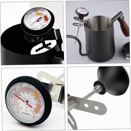 WOONEKY Thermometer Clip Set Thermometer Cooking Probe Steak Thermometer Thermometers Cooking Kitchen Thermometer Meat Cooking Thermometer Grilling Meat Thermometer Stainless Steel Silver