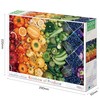 Epoch 2000 Piece Jigsaw Puzzle, Rainbow of Produce, Super Small