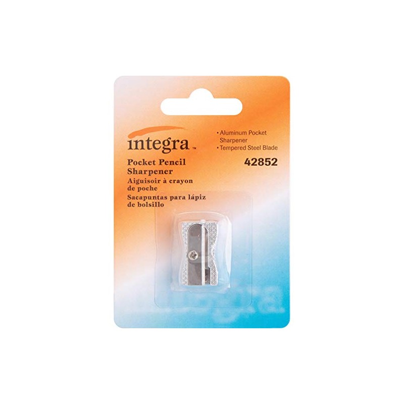 Integra Aluminum Pocket Sharpener, Steel, Silver (ITA42852)