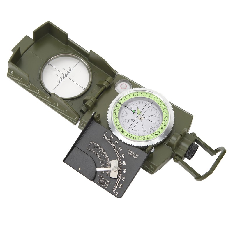 Compass Multifunctional Accurate Waterproof Hand Held Metal Compass for Hiking
