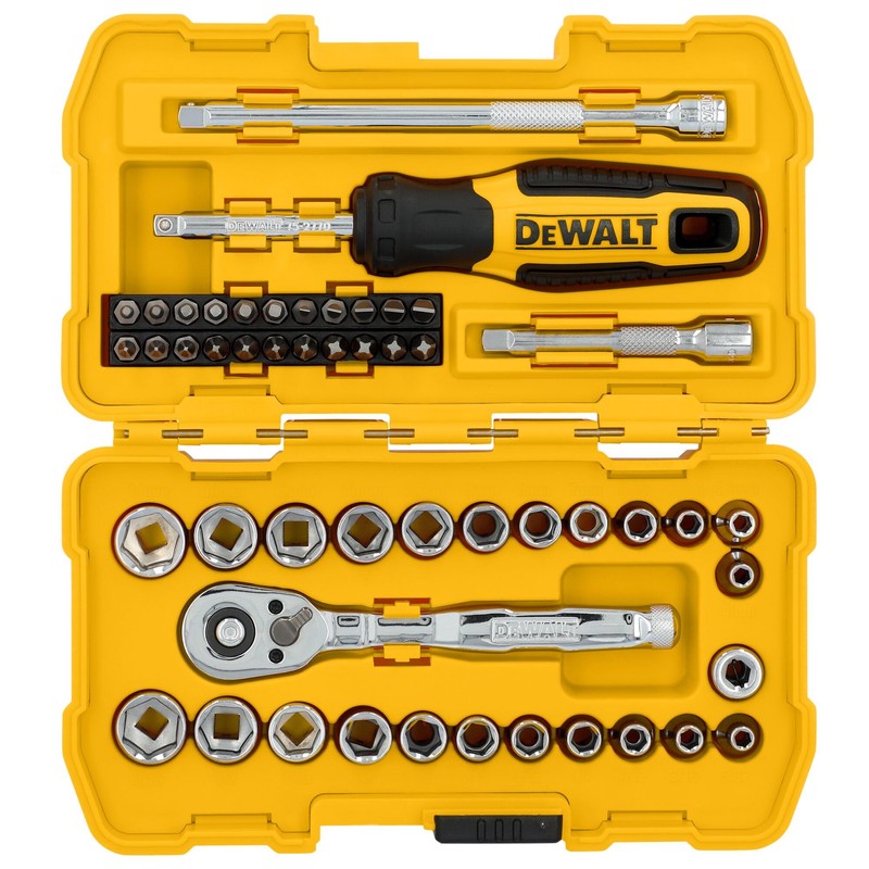 DEWALT 1/4" Drive 50 Pc Mechanics Tool Set (DWMT45422)