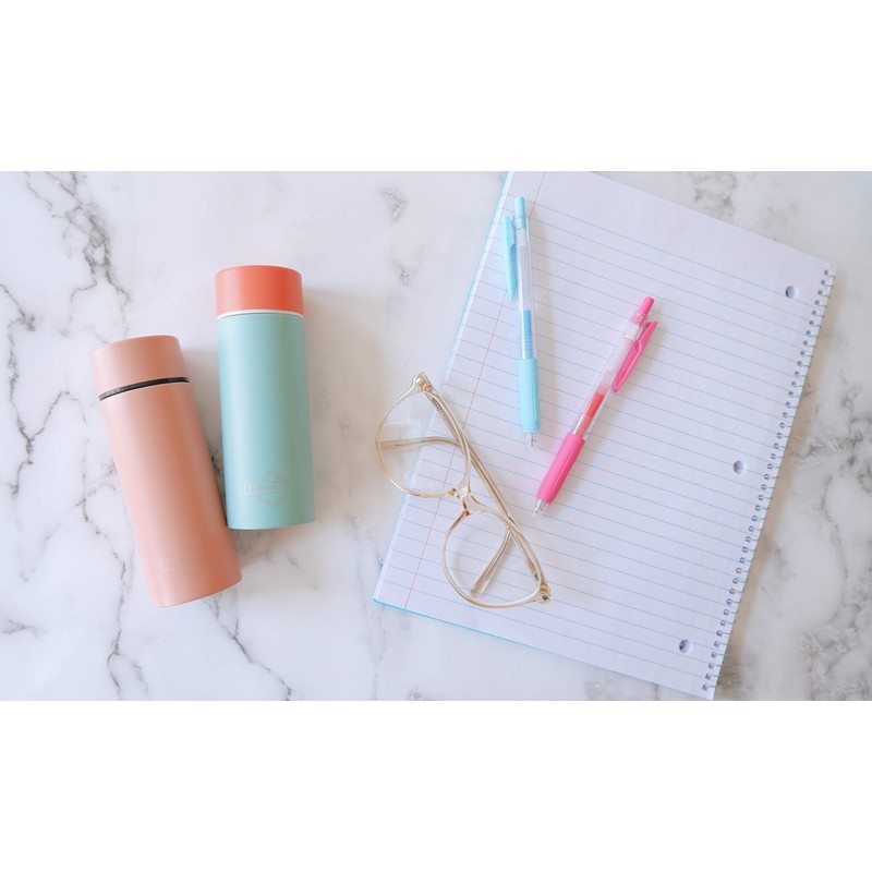 Poketle - Botella aislante personal, pequeña, 120 ml, acero inoxidable,