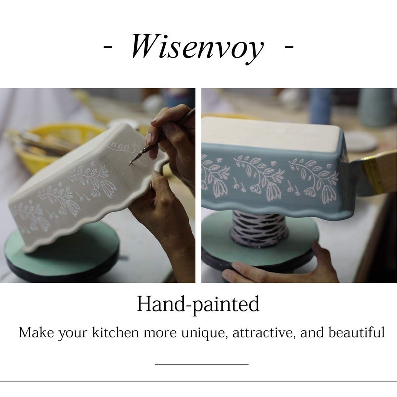 Wisenvoy Baking Dish Ceramic Bakeware Sets Lasagna Pan 2-pcs Casserole