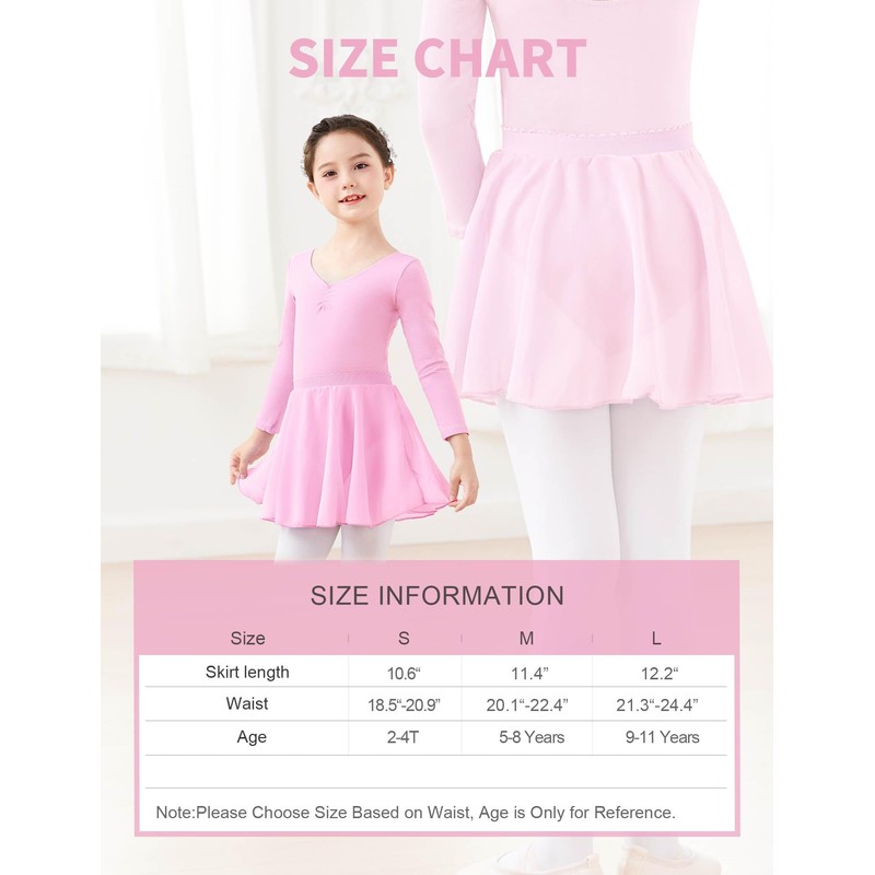 Avrigirl - Faldas de ballet de gasa para niñas pequeñas,