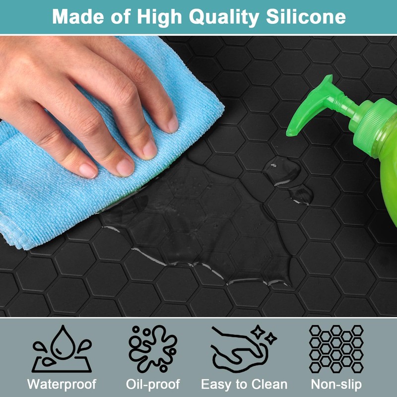 Silicone Under Sink Mat 22" x 19", Under Sink Mats