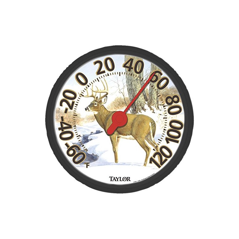 Taylor 6709E 13-1/2" Large Dial Deer Thermometer