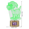 Acrylic Cartoon Night Light Dual Power Supply Alarm Clock Perpetual