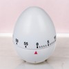 MIJOMA Kitchen Timer in Egg Shape, 60 Minute Timer, Plastic,