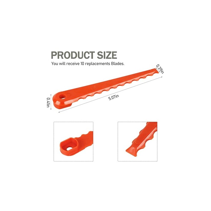 Buccilly AC053N1FB Serrated Blade Replacement for Ryobi 3-in-1 Fixed String