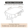 Wolkemer Oval Tablecloth 60 x 102 Inch Washable Fabric Table