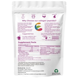 Péptidos de colágeno múltiple en polvo 2 libras péptido de proteína hidrolizada tipo I, II, III, V, X