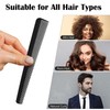 Carbon Fiber Cutting Comb, Fine and Wide Tooth Barber Comb,