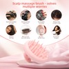 BEAUTLOHAS. Scalp Massager Shampoo Brush, Scalp Scrubber with Soft Silicone