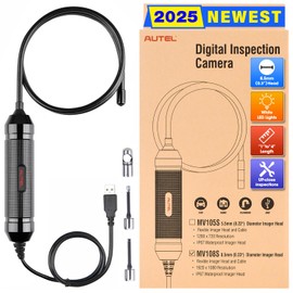 Autel MaxiVideo MV108S Digital Inspection Camera, 2025 Upgrade MV108/ MV105S/ MV105, 2MP 1920x1080, IP67 Waterproof Industrial Endoscope, 39.37'' Flexible Snake Cable, Compatible w/Autel Scanner & PC