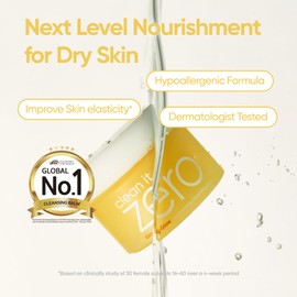 BANILA CO Clean it Zero Nourishing Cleansing Balm | Korean Makeup Remover for Dry Skin | Vegan | Made with Ginseng Root & Soybean Peptide (100ml / 3.38 fl. oz)