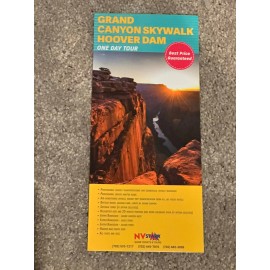 Las Vegas Sight Seeing Tours Pamphlet Brochure Hoover Dam Grand Canyon Skywalk