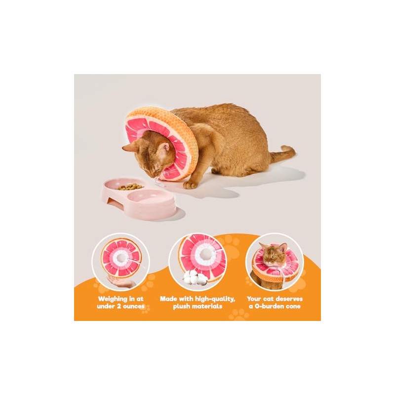 Cat Cone, Adjustable Cat Recovery Collar, Extra Soft Cat E