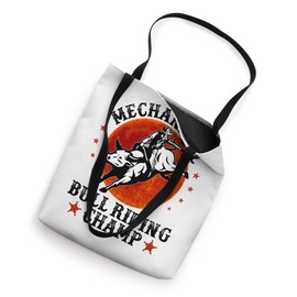 Mechanical Bull Riding Rider Champ Mechanical Bull Lovers Tote Bag