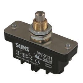 Suns International SW-3121 SW31 Series SPDT Double Break Panel Mount Plunger Snap Action Industrial Switch - 1 Item(s)
