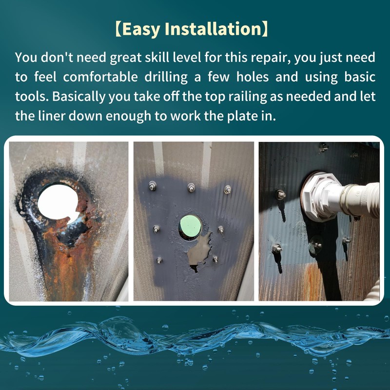 Upgraded Replacement RT0 Water Return Repair Kit, Repairs Rusted Pool