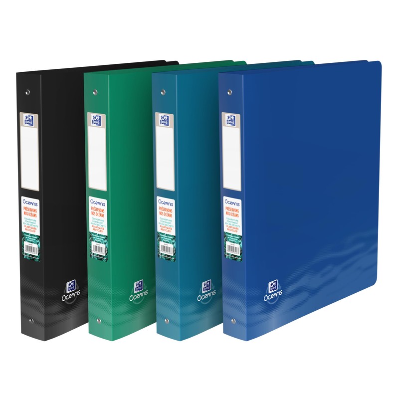 OXFORD Oceanis A4XL 40mm Spine 4 Ring Round Recycled Polypropylene