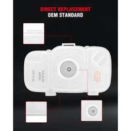 cciyu Coolant Tank Reservoir Fits For 1999-2009 For Volvo 30741973 30741237