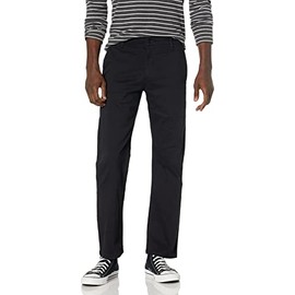 Dockers Men's Regular Relaxed Fit Easy Khaki Pants, Black, 42W x 30L