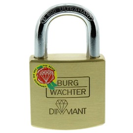 Burg-Wächter Diamant D 600 40 SB Cylinder Lock, Brass