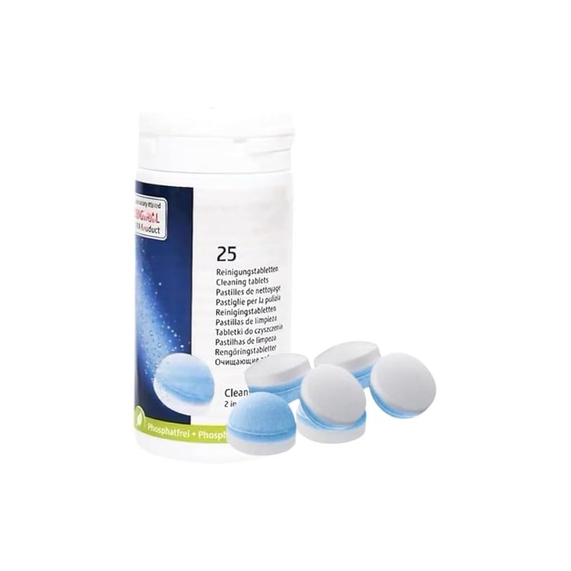 Descaling Cleaning Tablets for Automatic Coffee Machines - 25 Count