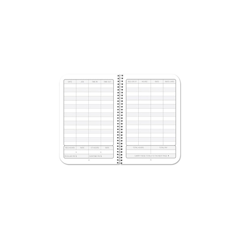 BookFactory Work Hours Log Book/Working Hours Tracking Journal/Plant Worker Tracking