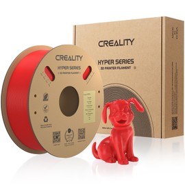 Creality PETG Filament 1.75mm, Hyper PETG Filament High Speed 30-600mm/s High Toughness Chemical Resistance 3D Printer Filament, 1KG Cardboard Spool(2.2lbs) Fit Most 3D Printers (Red)