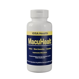 Macuhealt 90 cpsulas  Suplemento ocular con lutena, zeaxantina y meso-zeaxantina  Frmula clnica para salud visual  3 meses de uso                     