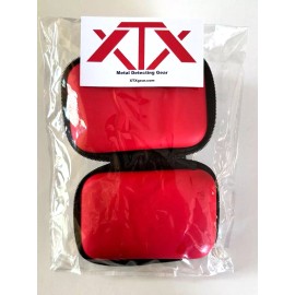 XTX Metal Detecting  Soft Shell Zipper Gear Pouch...Red