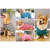 Dog Pajamas Cotton Striped Pup Jumpsuit, Breathable 4 Legs Basic