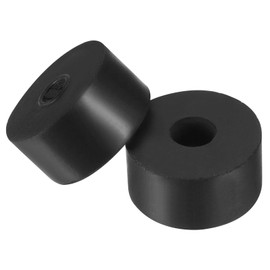 PATIKIL Anti-Vibration Washers 30mm Outer Diameter 10mm Inner Diameter 15mm Thickness 8pcs Rubber Round Anti-Mechanical Damping Foot Pad Black